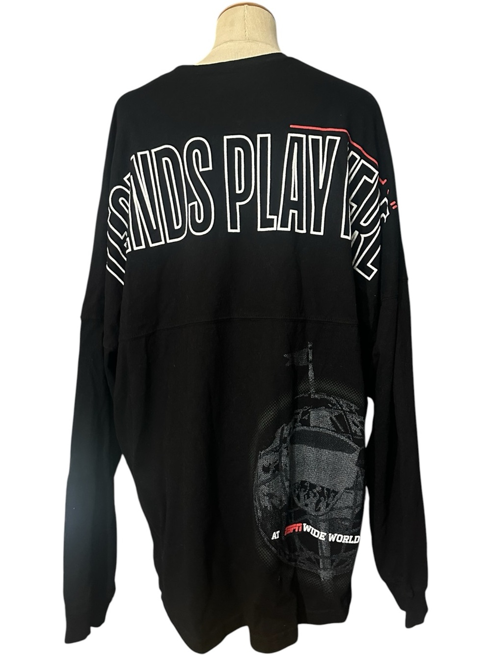 Spirit Jersey Disney ESPN Wide World of Sports Sweatshirt Black Size XL